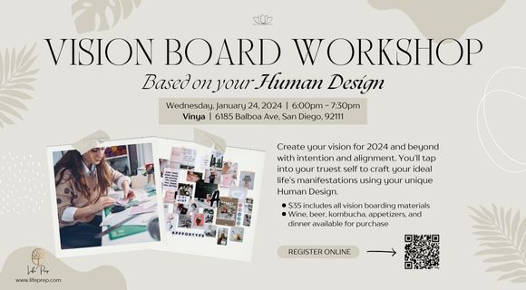 Vision Board Workshop, Events